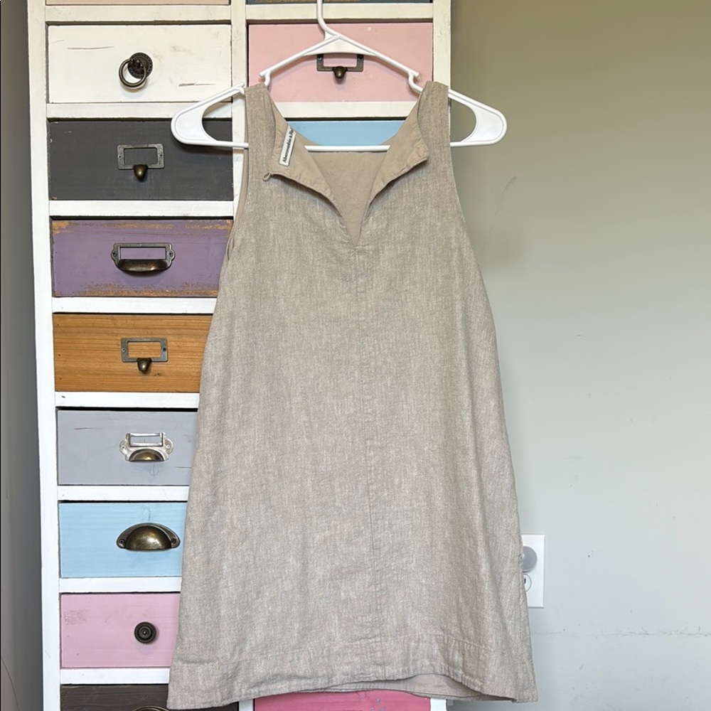 Abercrombie & Fitch Tan Sleeveless Dress